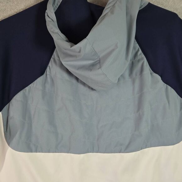 Peter Millar Hyperlight Weld Hybrid Zip Hoodie Stretch Golf Men’s Large Blue Whi - Picture 6 of 12